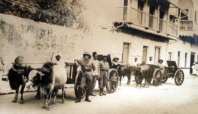 Canons britanniques récupérés encore utiles, Zanzibar, 1914 - English Photographer